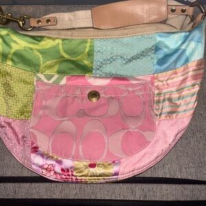 Coach Multicolor Patchwork Shoulder Bag